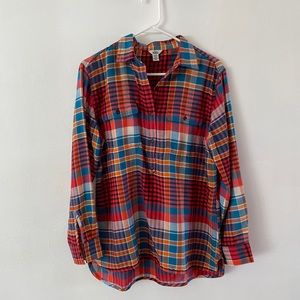 Woolrich bright plaid tunic